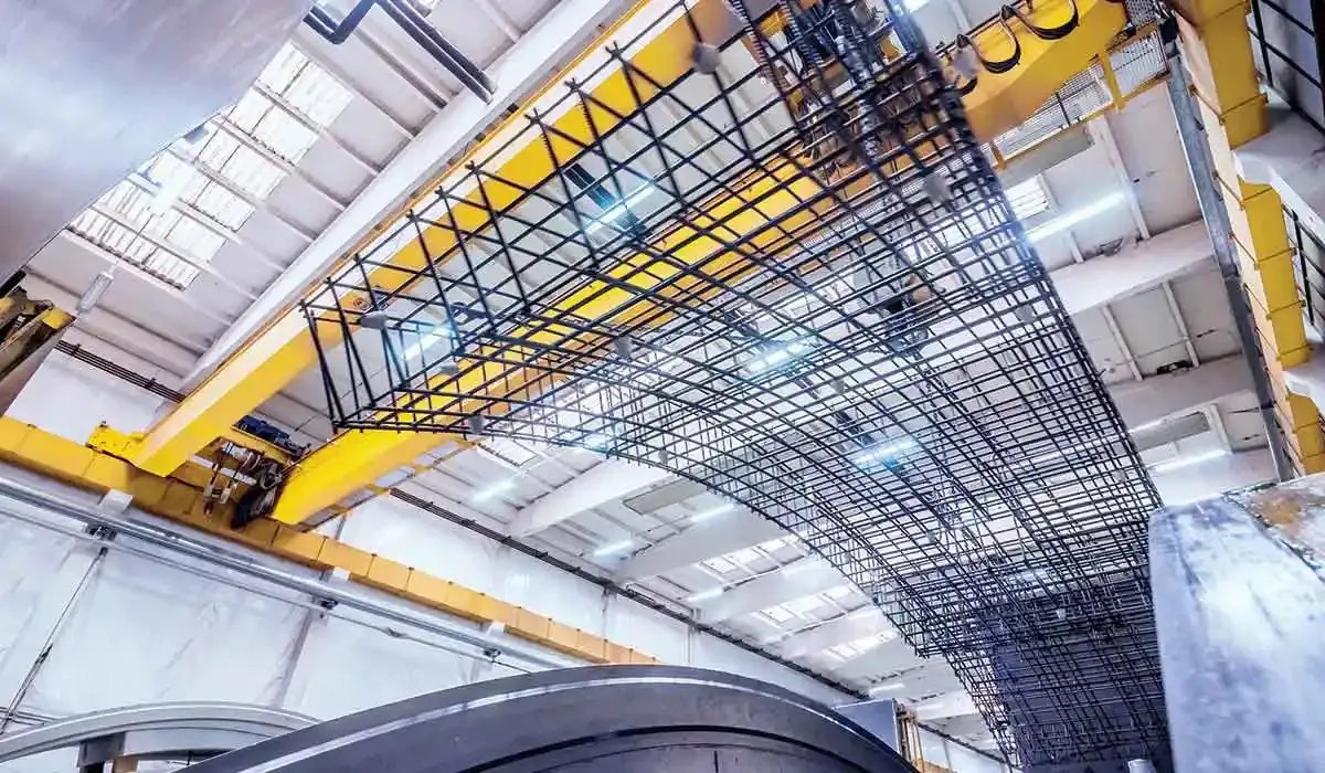 Cut and bend rebar cage fabrication for construction